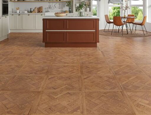 Nordalen Engineered Oak Flooring, Rustic, Brushed, UV Oiled, 600x14x600mm Thumb