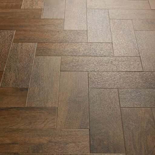 Polyflor Camaro Georgian Parquet Wood Plank Versatile Vinyl Flooring, 76.2x228.6mm