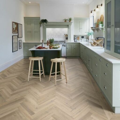 Polyflor Camaro Naked Blond Oak Large Paquet Vinyl Flooring, 76.2x457.2mm