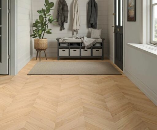 Pyraeth Chevron Engineered Oak Flooring, Invisible, UV Oiled, 90x14x510mm Thumb