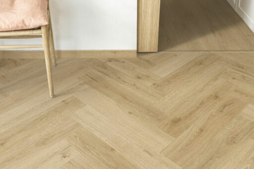 QuickStep Alpha Ciro, Botanic Beige Herringbone Vinyl Flooring, 126x6x630mm Thumb