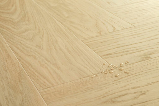 QuickStep Alpha Ciro, Pure Oak Blush Herringbone Vinyl Flooring, 126x6x630mm Thumb
