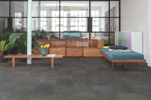 QuickStep Alpha Oro, Black Slate Vinyl Flooring, 303x5x610mm