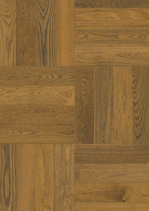 QuickStep Disegno Cinnamon Raw Oak Engineered Parquet Flooring, Extra Matt Lacquered, 145x13.5x580mm Thumb
