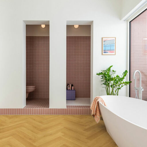 QuickStep Impressive Design, Cumin Oak Herringbone Laminate Flooring, 131x8x655mm Thumb