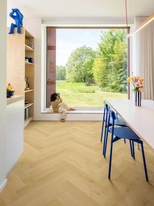 QuickStep Impressive Design, Nutmeg Oak Herringbone Laminate Flooring, 131x8x655mm