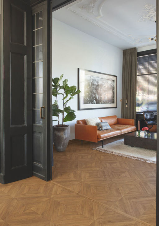 QuickStep Impressive Patterns, Chevron Oak Brown Laminate Flooring, 8mm