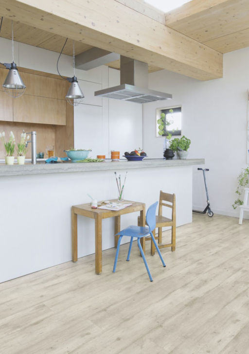 QuickStep Impressive Ultra Concrete Wood Light Grey Laminate Flooring, 12mm
