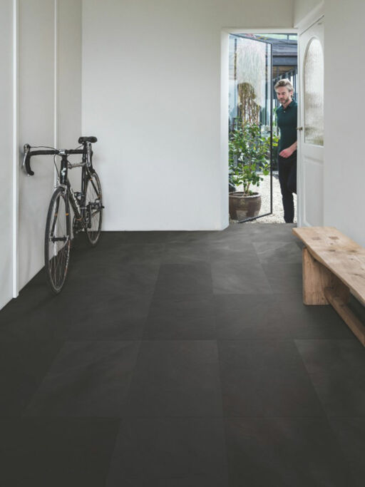 QuickStep Muse, Black Slate Laminate Flooring, 8mm