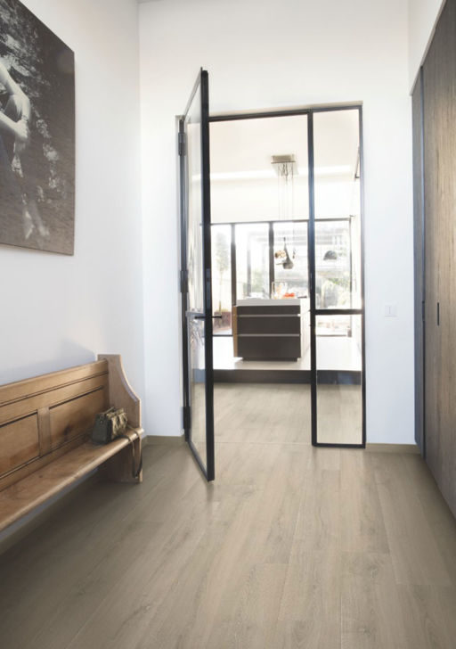 QuickStep Capture Brushed Oak Beige Laminate Flooring, 9mm