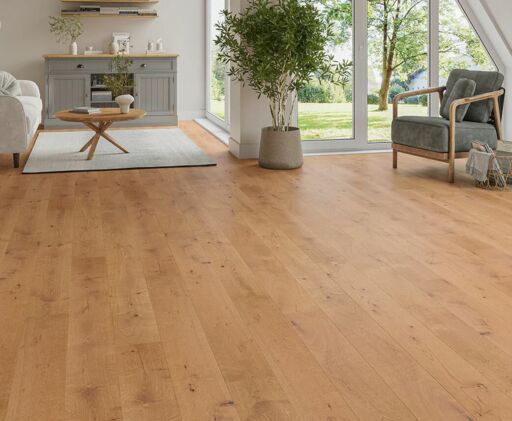 Silunor Engineered Oak Flooring, Golden, Smooth, Matt, Rustic, UV Lacquered, 180x14x1900mm