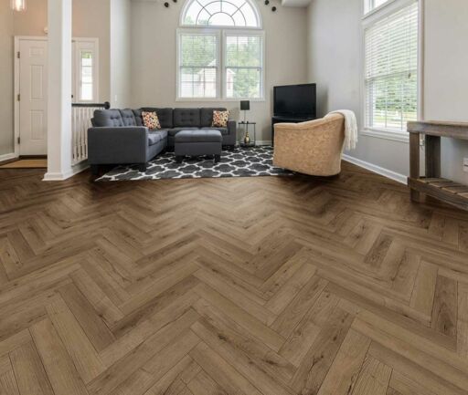 Tradition BML Smoked Oak Laminate Flooring, Herringbone, 101x12x606mm