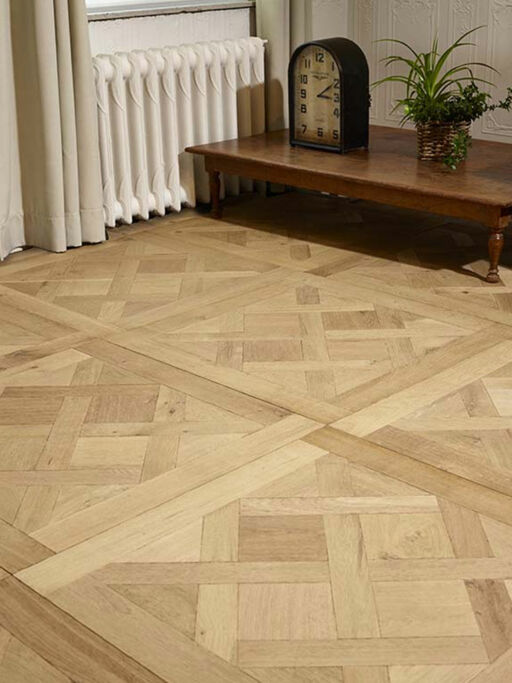 Tradition Classics Versailles Engineered Oak Flooring, Rustic, Smoked, Brushed & Unfinished, 800x20x800mm Thumb