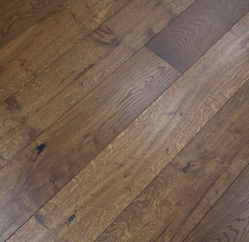 Tradition Engineered Oak Flooring, Scandi Smoked, Brushed, UV Oiled, 190mm x 14mm x 1900mm