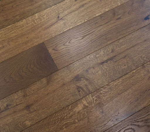 Tradition Engineered Oak Flooring, Scandi Smoked, Brushed, UV Oiled, 190mm x 14mm x 1900mm Thumb