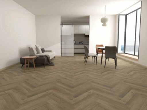 Tradition LVT Dryback Light Beige Glue Down Herringbone, 620x124x2.5mm