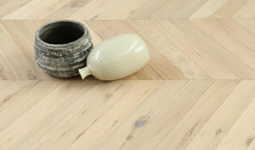 Tradition Select Engineered Oak Chevron Flooring, Brushed, Unfinished 90x18x600mm