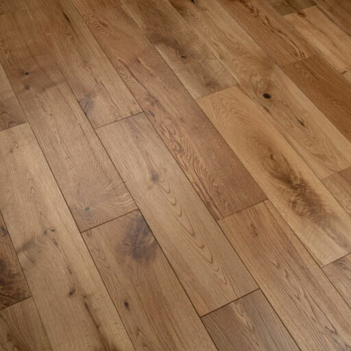 Tradition Solid Oak Flooring, Natural, Brushed, Oiled, RLx150x18mm Thumb
