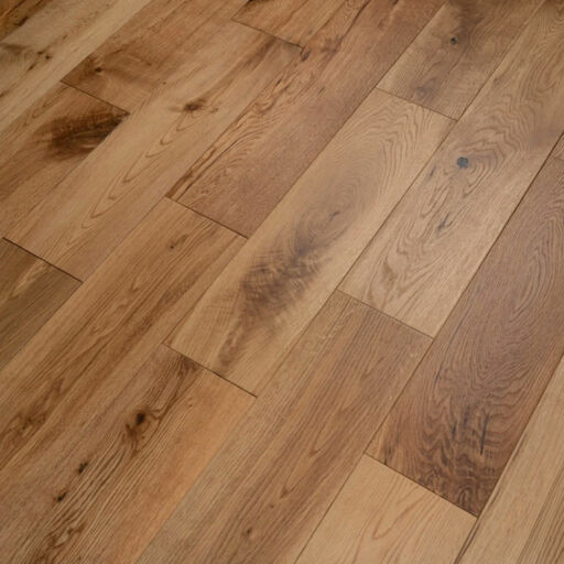 Tradition Solid Oak Flooring, Natural, Brushed, Oiled, RLx150x18mm Thumb
