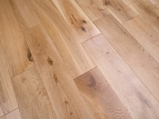 Tradition Solid Oak Flooring, Rustic, UV Lacquered, RLx125x18mm Thumb
