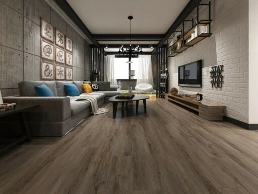 Tradition WPC Antique Smoked White Vinyl Flooring Planks (with 1mm built-in underlay), 178x6.5x1217mm