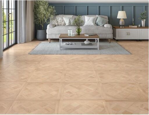 Vadstena Versailles Engineered Oak Flooring, Rustic, Brushed, Unfinished 600x14x600mm Thumb