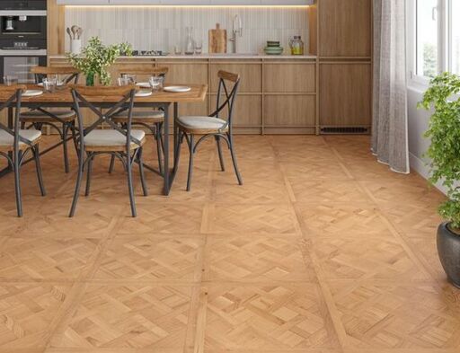 Vaxholm Versailles Engineered Oak Flooring, Rustic, Brushed, UV Oiled, 600x14x600mm Thumb