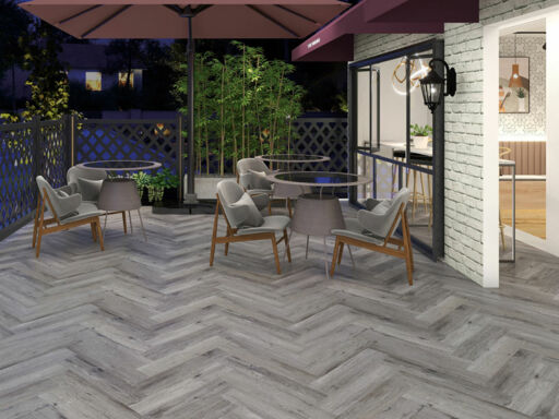 Xylo Ocean Dunes, Herringbone, SPC, Vinyl Flooring, 110x6x620mm
