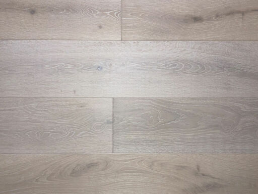 Xylo Polar White Stained Engineered Oak Flooring, Rustic, Brushed & UV Oiled, 14x3x240mm