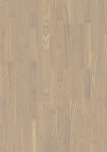 Boen Warm Cotton Oak 3-Strip 14 mm Wood Flooring, Brushed, Live Pure™, 14x215x2200 mm