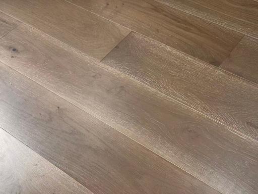 Tradition Engineered Oak Flooring, Sandy Grey, Brushed, UV Oiled, 190x14x1900mm
