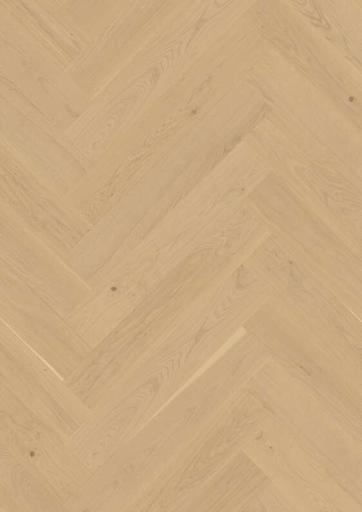 Boen White Oak Herringbone T/G Wood Flooring, Brushed, Live Natural, 10.5x137x790 mm