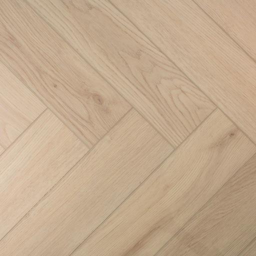 Evergreen Aqua Deluxe Pro Ivory Whisper SPC Vinyl Flooring, Herringbone, 122x6.5x610mm