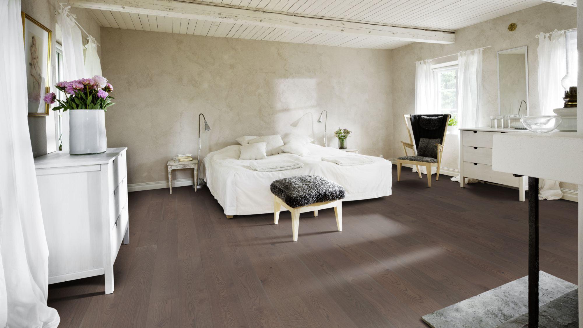 Kahrs Beyond Retro Oak Charcoal Light Plank Engineered Flooring, Brushed & Ultra Matt Lacquered, 187x15x2000mm Image