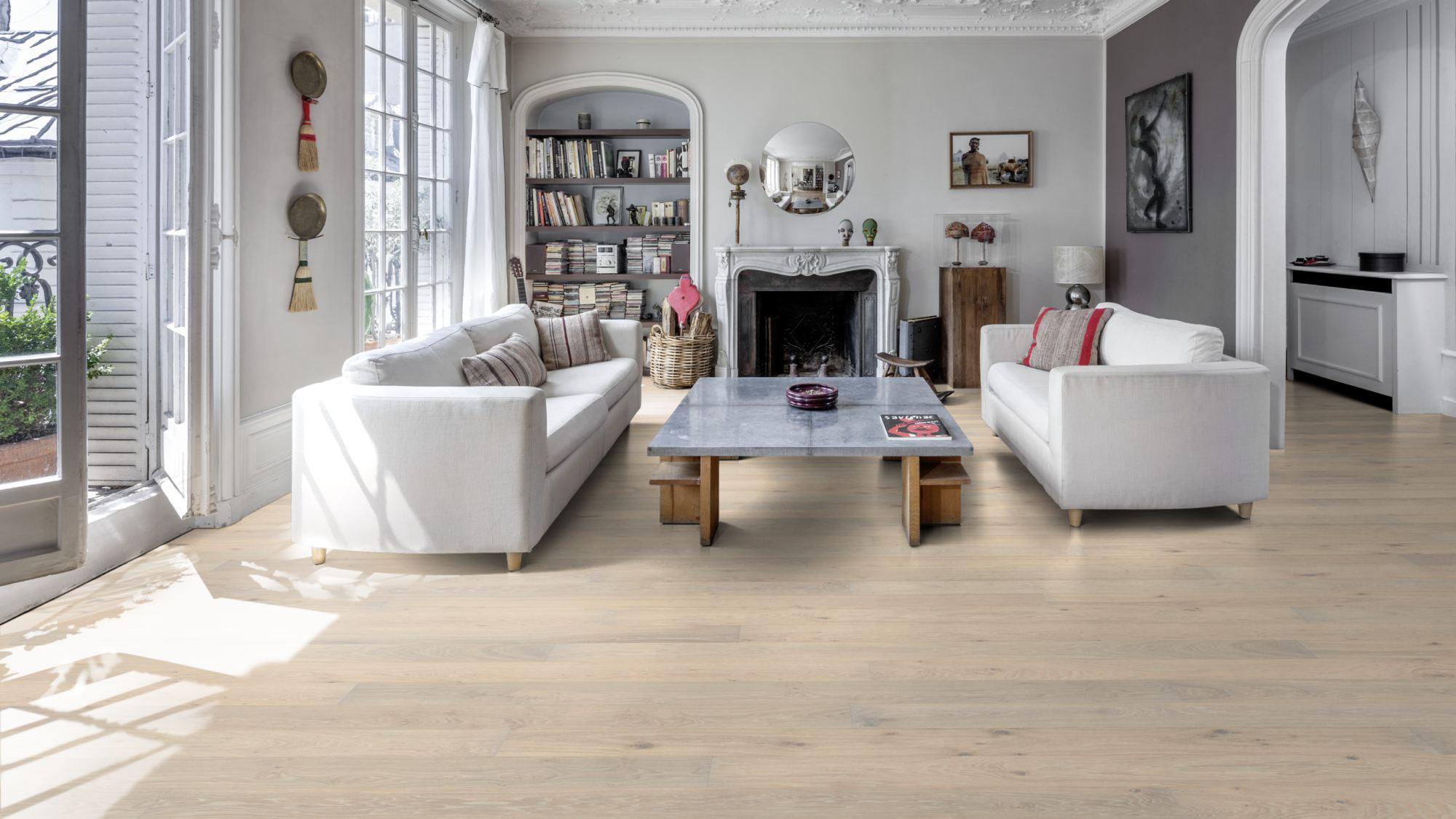 Kahrs Classic Nouveau Oak Nouveau Blonde Engineered Flooring, Brushed & Matt Lacquered, 187x15x2420mm Image