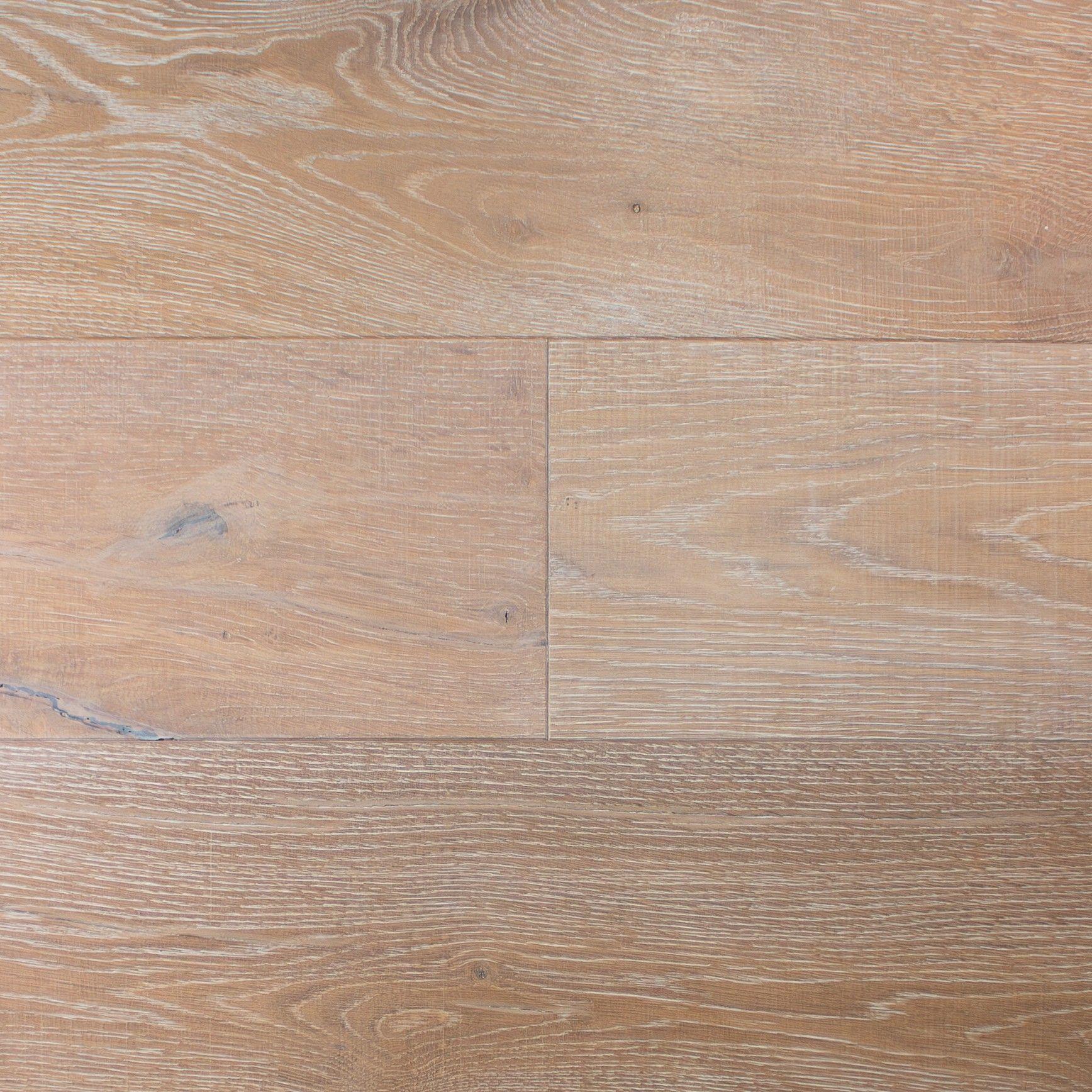 Evergreen Hand Distressed Collection Driftwood Oak Engineered Flooring, Smoked Grey, Heavy Brushed, Hardwax Oiled, 200x20x2200mm Image