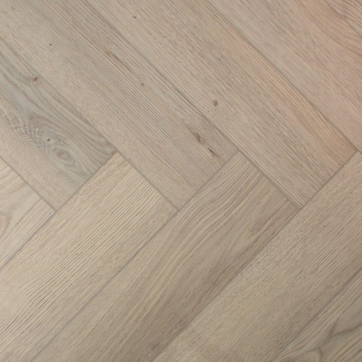 Evergreen Aqua Deluxe Aged Wharf SPC Vinyl Flooring, Herringbone, 122x5x610mm Image