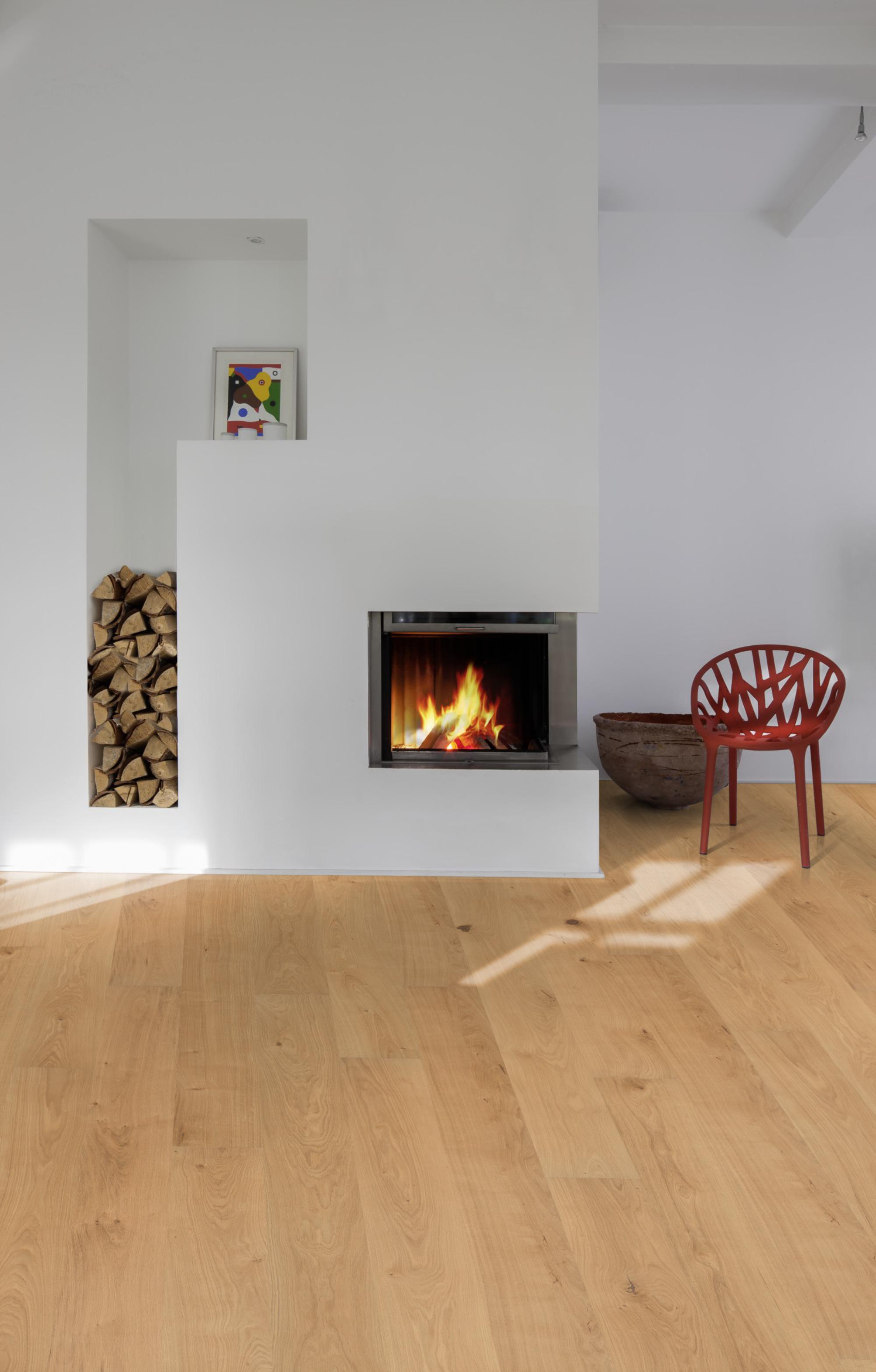 Kahrs Piazza Oak Piazza Cd Matt Engineered Flooring, Brushed & Matt Lacquered, 180x11x1800mm Image