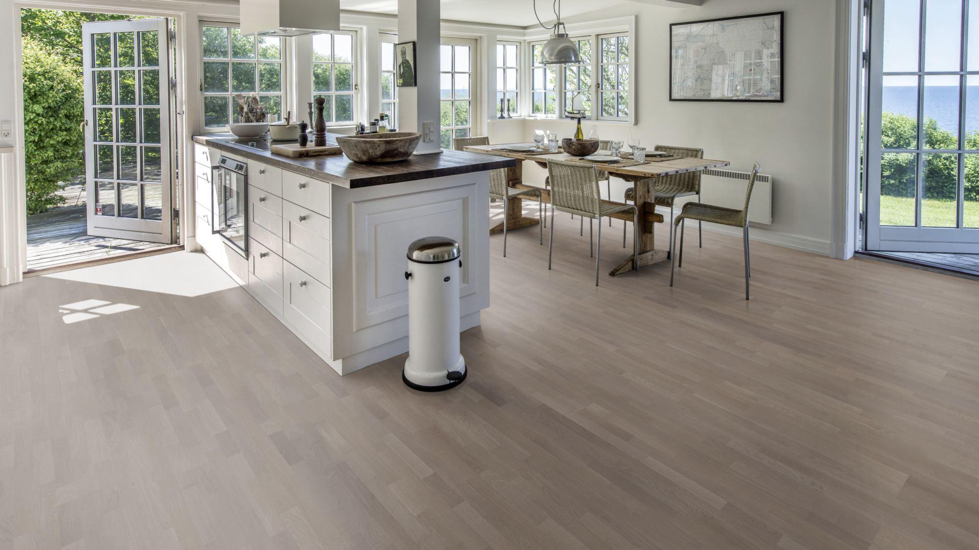 Kahrs Ground Oak Clay Engineered Flooring, Matt Lacquered, 200x13x2423mm Image