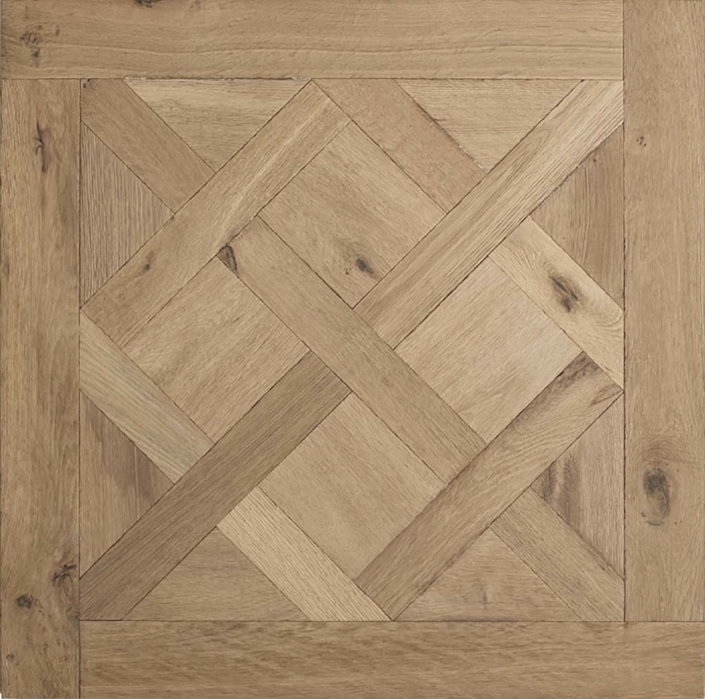 Tradition Classics Versailles Engineered Oak Flooring, Rustic, Smoked, Brushed & Unfinished, 800x20x800mm Image