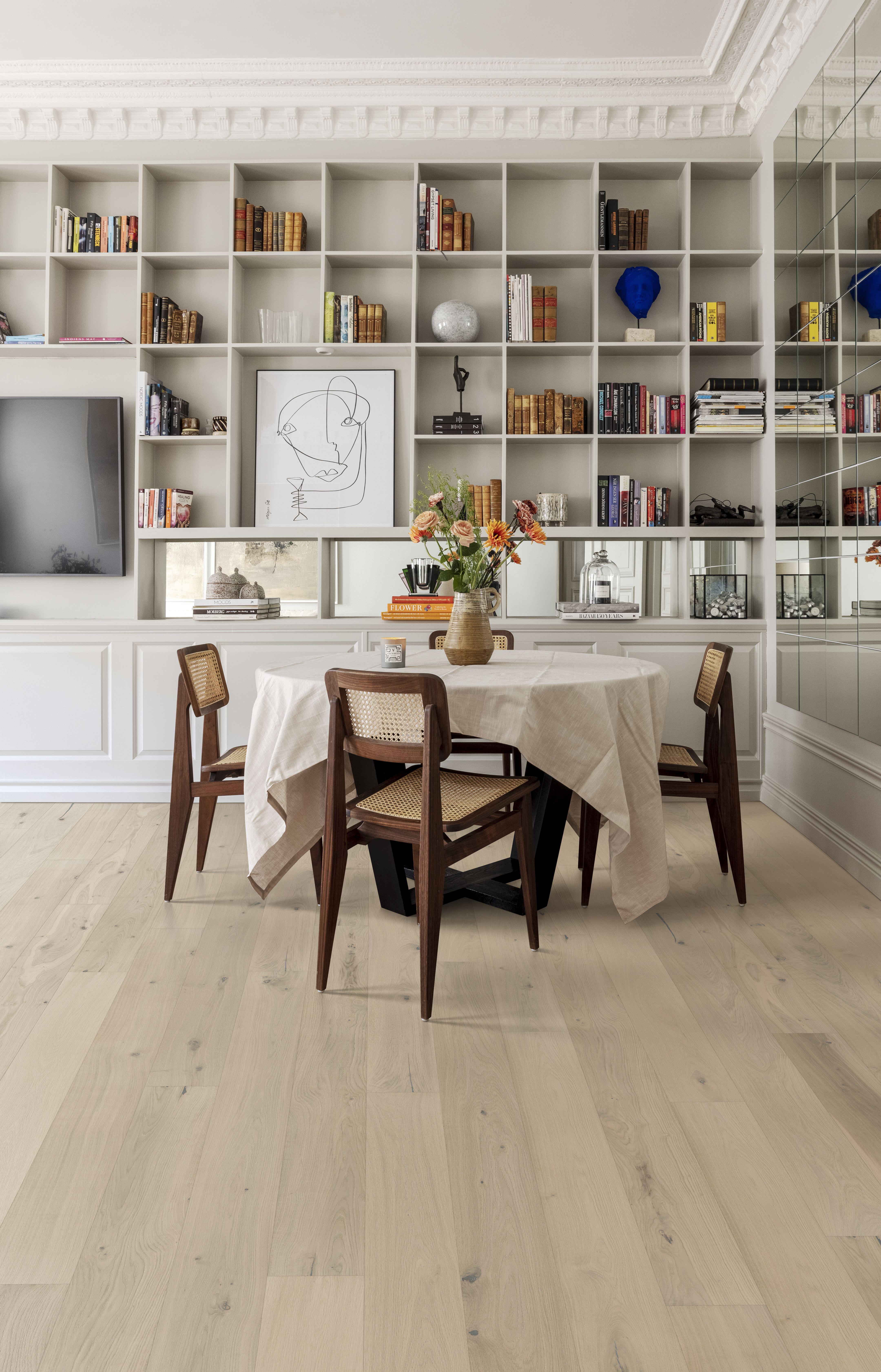 Kahrs Beyond Retro Oak Loft White Plank Engineered Flooring, Brushed & Ultra Matt Lacquered, 187x15x2266mm Image