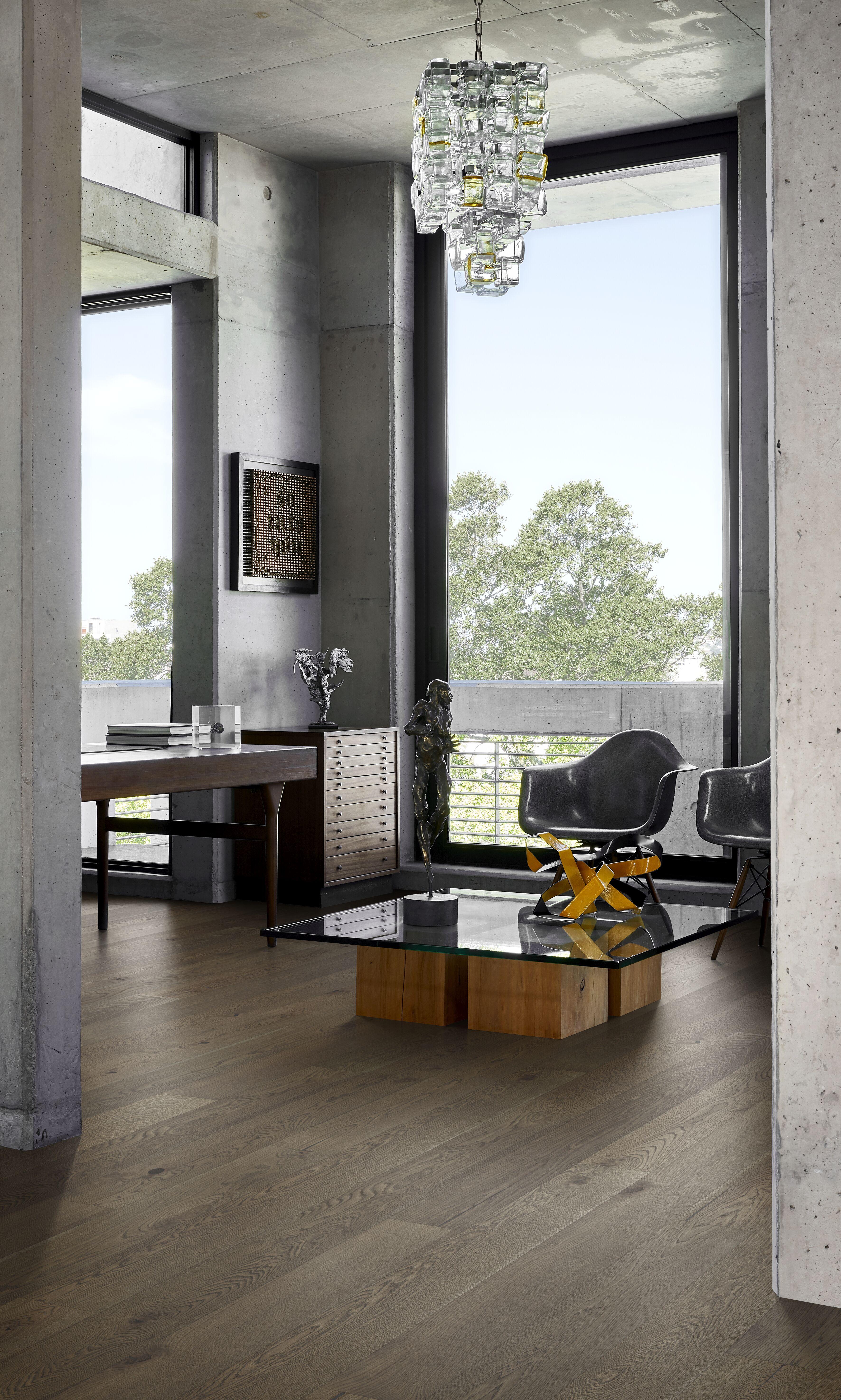 Kahrs Beyond Retro Oak Charcoal Light Plank Engineered Flooring, Brushed & Ultra Matt Lacquered, 187x15x2000mm Image