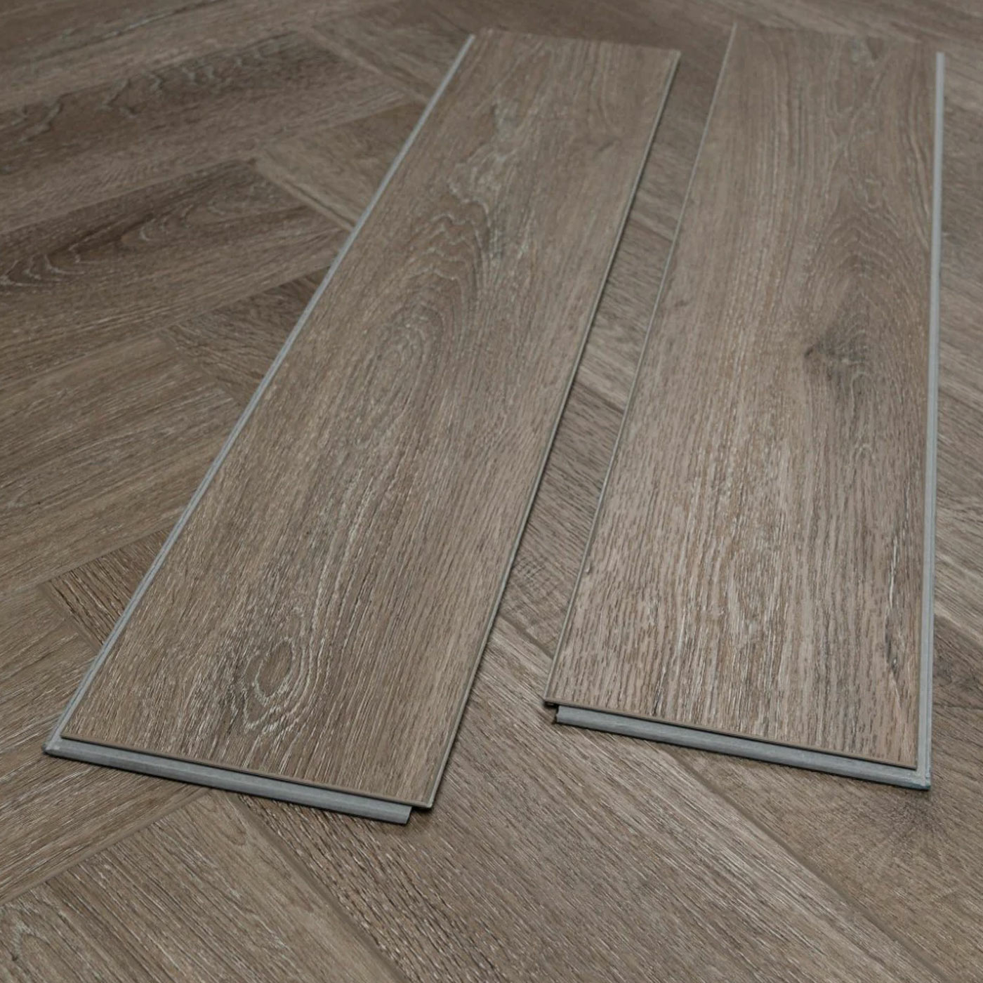Tradition BML Misty Smoked Herringbone SPC Rigid Vinyl Flooring, 126x6x630mm Image