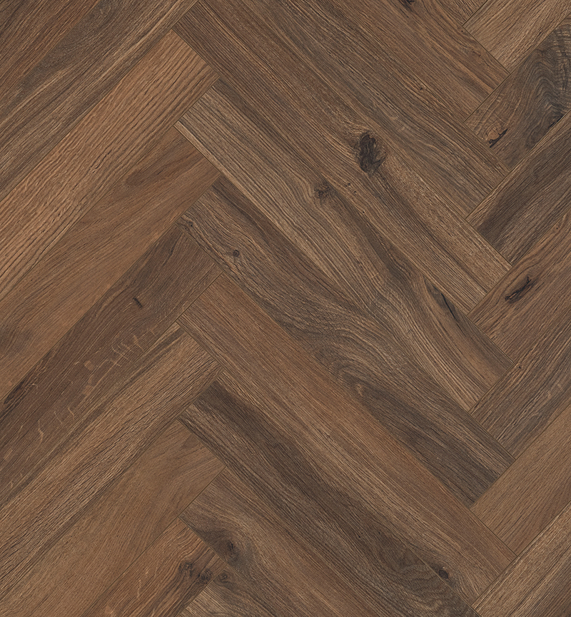 Berry Alloc Chateau Herringbone Gyant Dark Brown Laminate Flooring Box B, 84x8x504mm Image