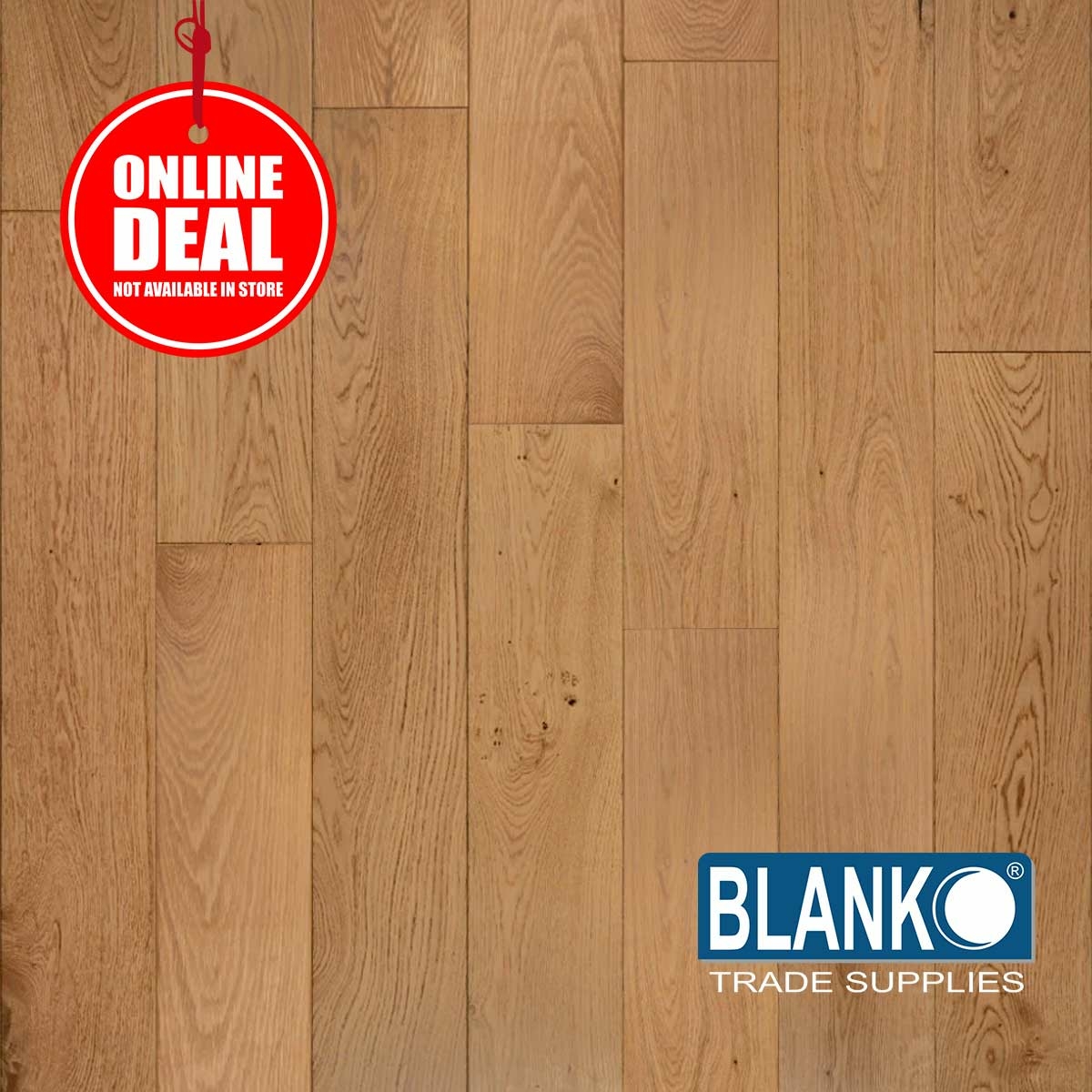Blanko Budget Galaxy Gerbera Engineered Oak Flooring, Lacquered, Rustic, 150x14xRL Image