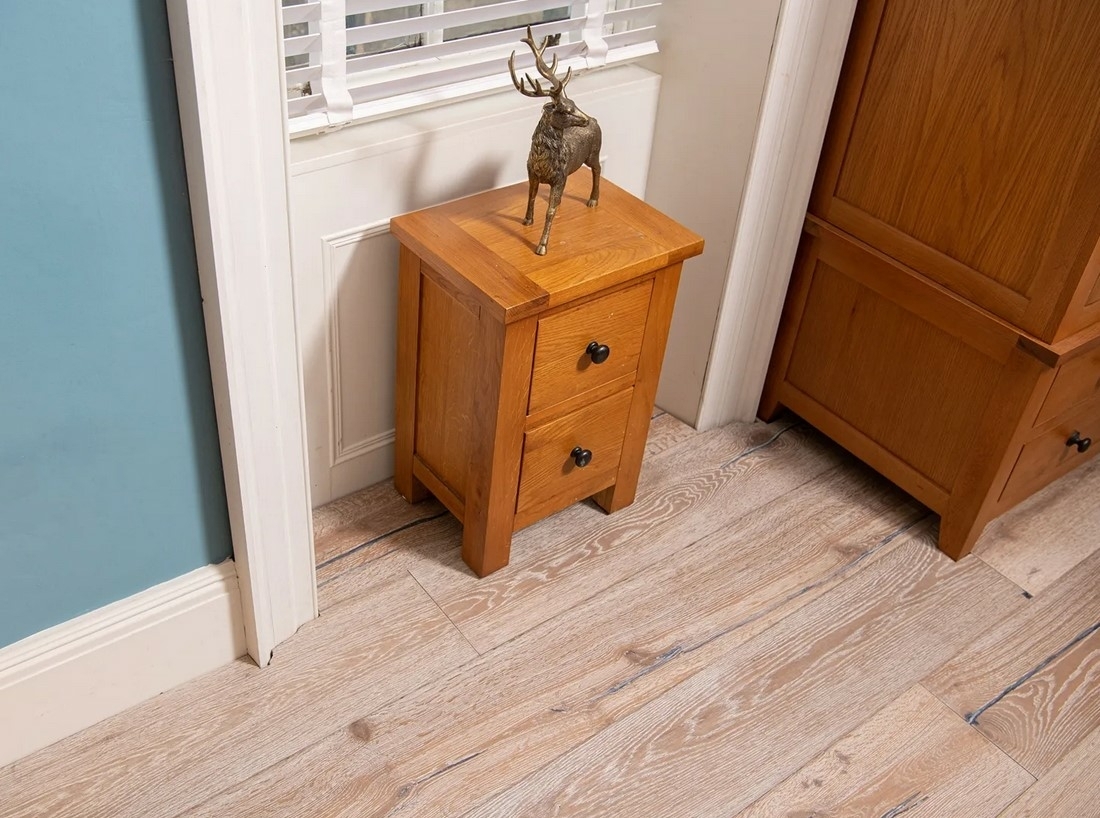 Blanko Budget Huelva, Engineered Oak Flooring, Grey, Distressed & Oiled, 220x15x1900mm Image