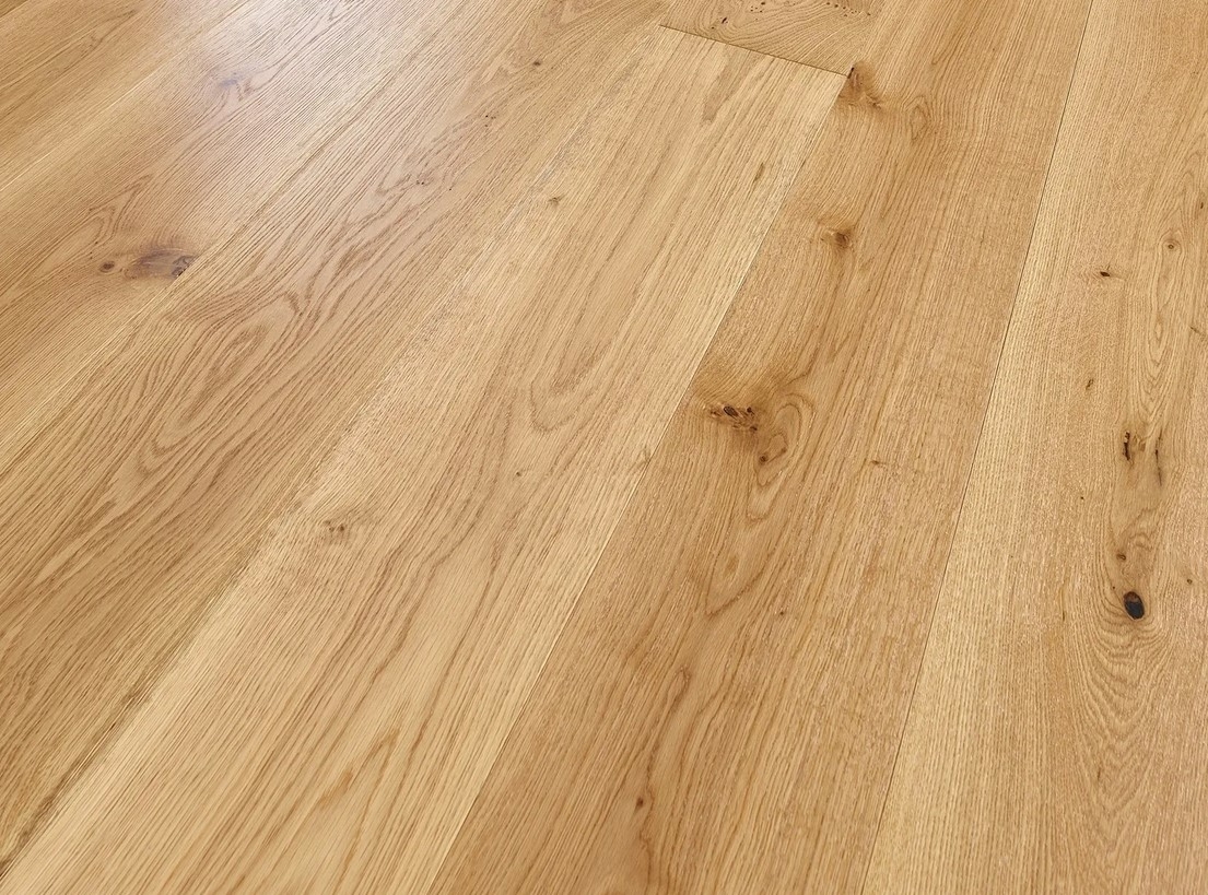 Blanko Budget Huelva, Engineered Oak Flooring, Natural Brushed & Lacquered, 220x15x1900mm Image