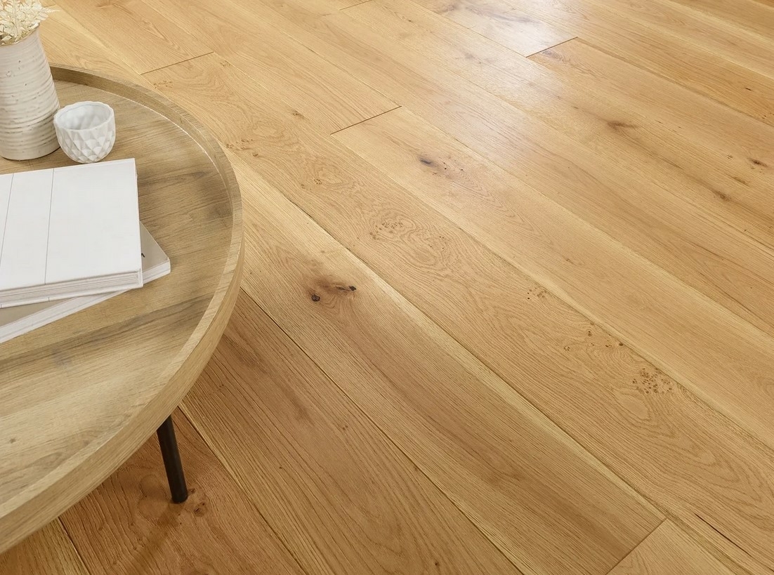 Blanko Budget Montilla, Engineered Oak Flooring, Natural, Brushed and Oiled, 190x15x1900mm Image