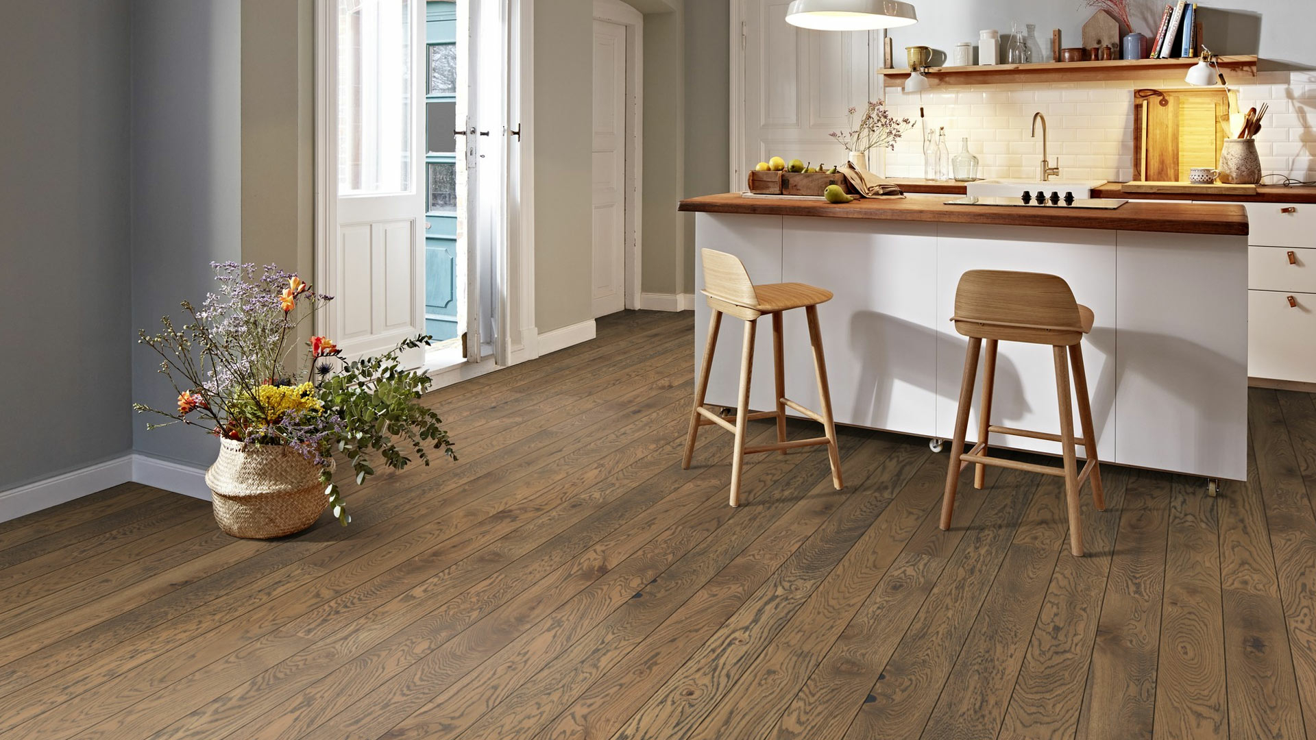 Boen Alamo Oak Engineered Flooring, Live Natural Oiled, Unbrushed, 138x14x2200mm Image