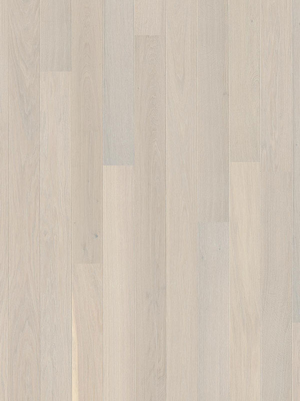 Boen Andante Oak Engineered Flooring, White, Brushed, Lacquered, 138x3.5x14mm Image